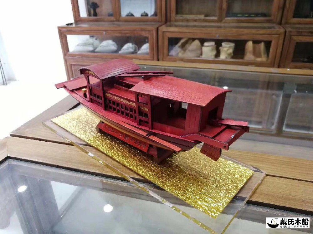 几十公分小红船模型 南湖红船 书桌红船摆件 红船工艺