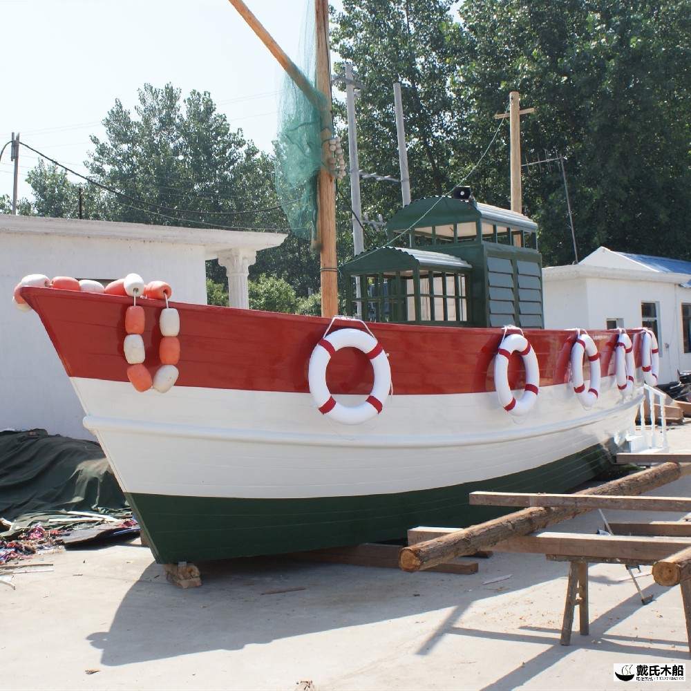 韩国超市吧台船 海盗船型 船型海鲜冰台 景观木船