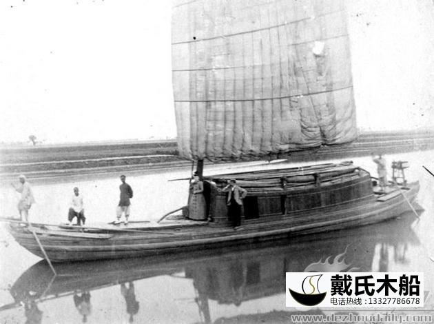 漕运船  大运河古木船 古代帆船定制 木船厂家