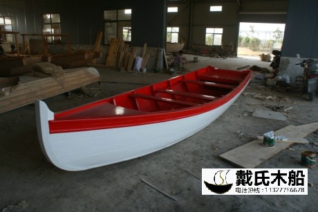 欧式手划船 5米欧式木船 公园2-4人坐的木头船